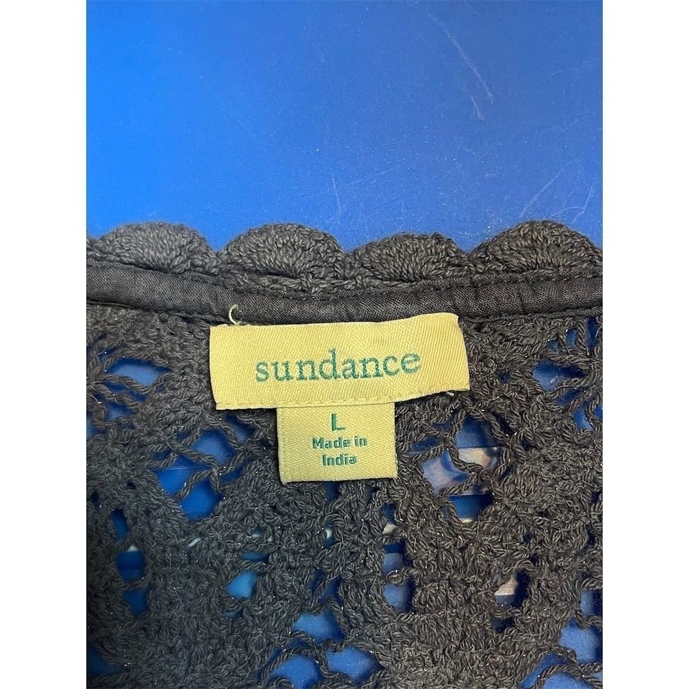 NWT Sundance Women's Blue Khloe Crochet Lace Sleeveless Top & Camisole Lined L - Picture 2 of 11